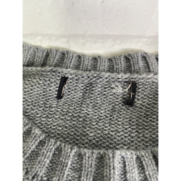 Reindeer Holiday Beers Christmas Ugly Sweater Gray Embellished Womens Size M - Picture 4 of 8